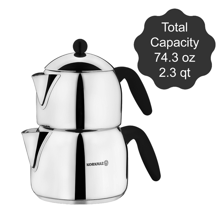 Orbit Midi Stainless Steel Teapot Set with Handles