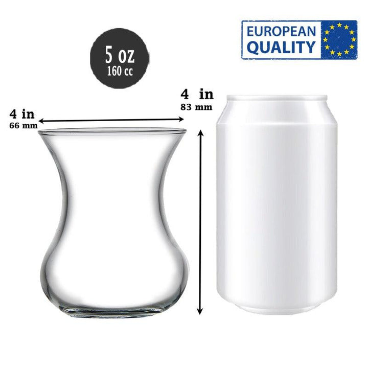 AURORA TEA GLASS 155 cc (5 oz) 6 PCS - Hakan Makes Kitchens Smile