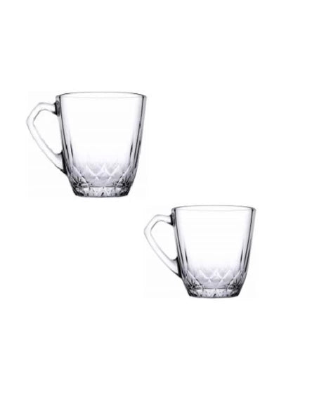 Pasabahce Mercan Tea Glass with Handle, 5.5 oz, 2-Pcs-12 Pack