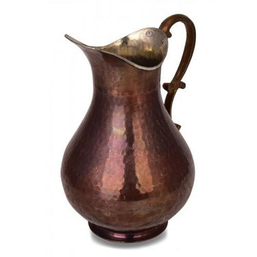 Antique-Looking Authentic Traditional Copper Pitcher, 67.75 Oz