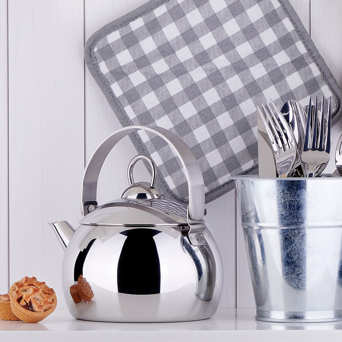 Korkmaz Tombik Stainless Steel Tea Pot - Thumbnail 4