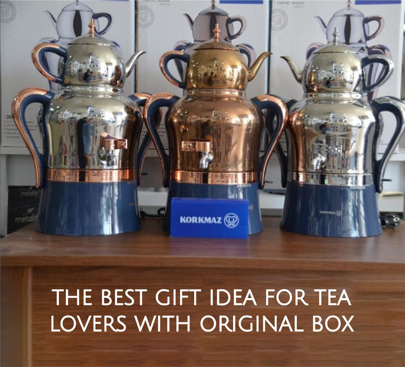 Turkish Teapot Korkmaz A274 Proline Set For Stovetop, 18/10