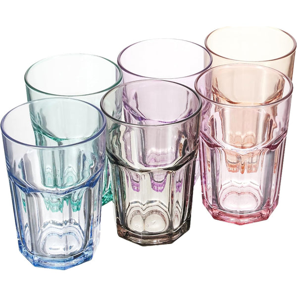 Lav Aras Beverage Glasses Set of 6, Drinking Glasses, 12.25 oz
