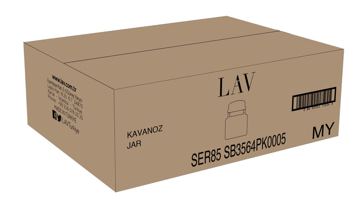 LAV JAR DECORATED 635 cc (21 1/2 oz) 1 Pcs Set (12 in Box)