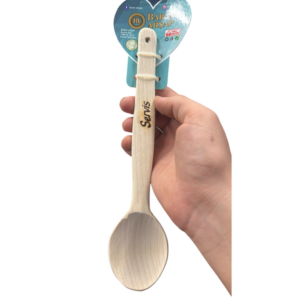 Lux Single Wooden Service Spoon 28 cm (11")