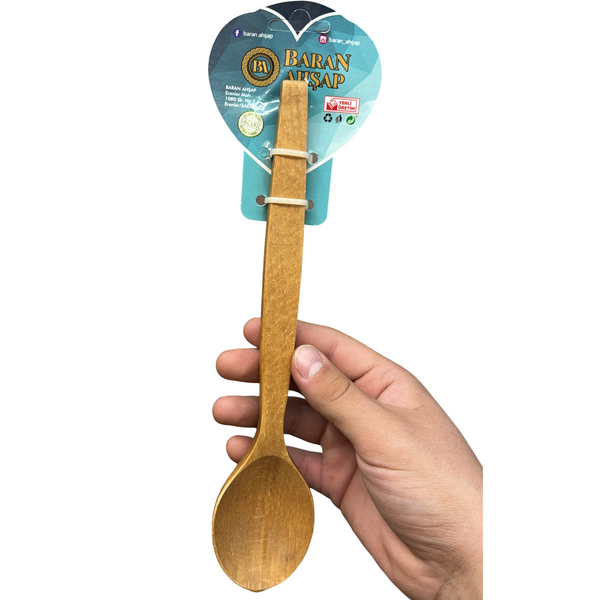 Lux Polished Single Wooden Spoon 27 cm (10.7")