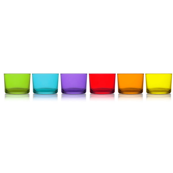 Lav Bodega Colorful Glasses, 6 Pcs, 8.25 Oz (240 cc)