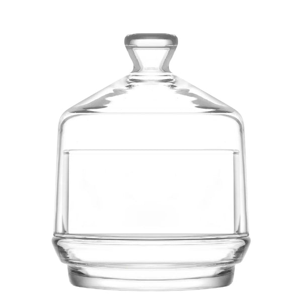 Lav Berry Glass Candy Dish with Dome Lid, 9.6 Oz