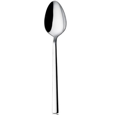 Stainless Steel Teaspoon and Dessert Spoon Set, Silver