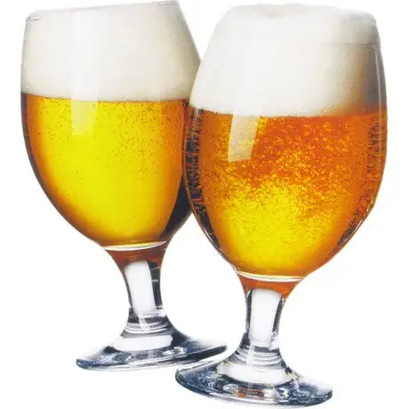 Goblet Beer Drinking Glasses Set of 6 Teku Stemmed Glassware