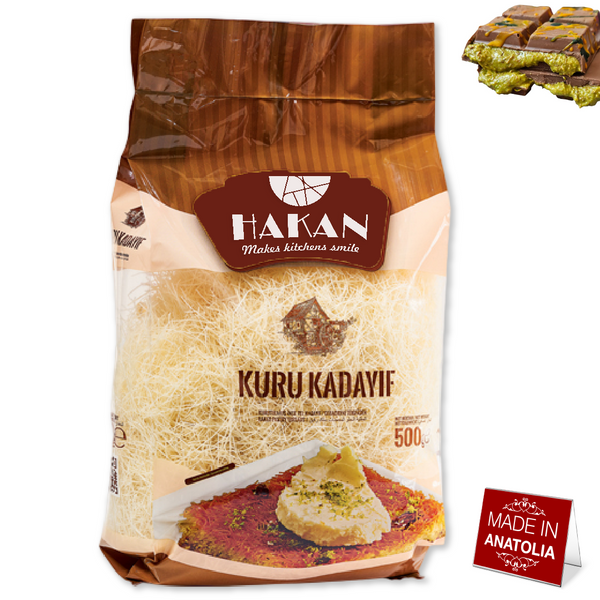 Hakan Kataifi Shredded Phyllo Dough, Kadayif Pastry, 500 g (1.1 lb.)