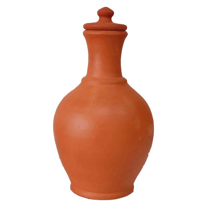 CLAY PITCHER STOPPERED-HANDMADE SMALL 25.4 cm (10") - Hakan Makes Kitchens Smile