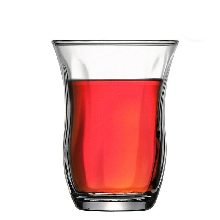 CIHANGIR TEA GLASS  57 x 75 mm (2.2" x 2.9") 100 cc (3 oz) 6 PCS - Hakan Makes Kitchens Smile
