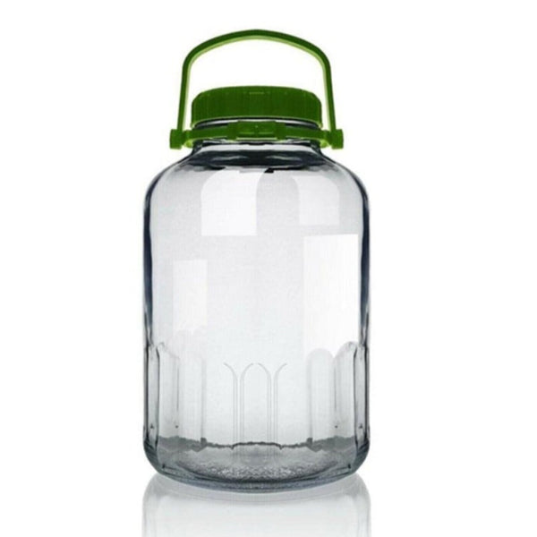 JAR WITH GREEN LID 8 lt (271 oz) 1 Pcs - Hakan Makes Kitchens Smile