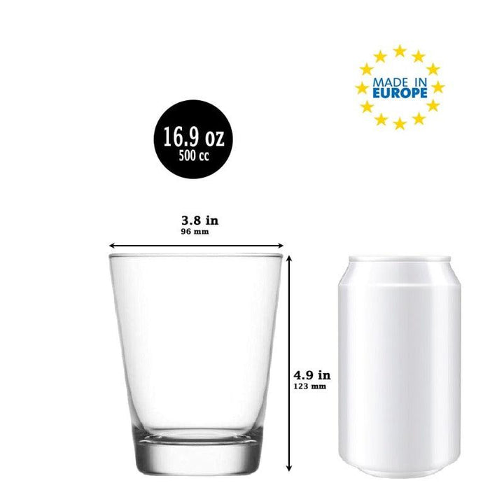 BARMAN LONG DRINK GLASS 500 cc (17 oz) 6 Pcs Set - Hakan Makes Kitchens Smile
