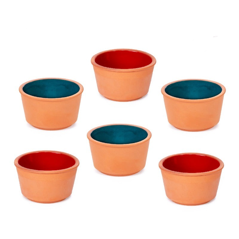 CLAY BOWL TIBET SMALL 9 x 5 cm (3.5" x 2.0") 6 PCS SET - Hakan Makes Kitchens Smile