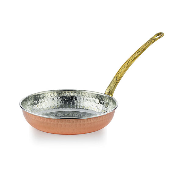 COPPER 0.5 mm PAN WITH HANDLE TRMN 20 cm (7.9") - Hakan Makes Kitchens Smile