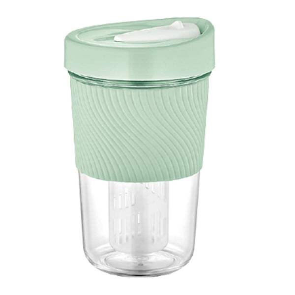 RIO TUMBLER WITH SILICONE SLEEVE AND INFUSER 600 cc (20.5 oz) 1 Pcs - Hakan Makes Kitchens Smile
