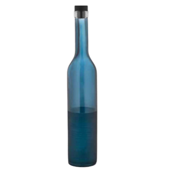 COBALT COLORED GLASS OIL BOTTLE WITH SILICONE LID 500 cc (17 oz) 1 Pcs - Hakan Makes Kitchens Smile