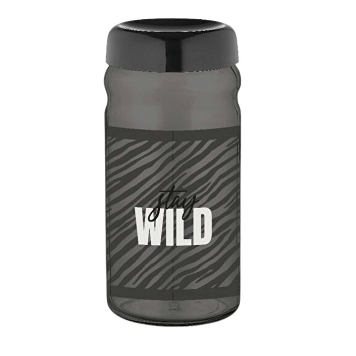 STAY WILD COLORED & DECORATED JAR 1400 cc (47.5 oz) 1 Pcs - Hakan Makes Kitchens Smile