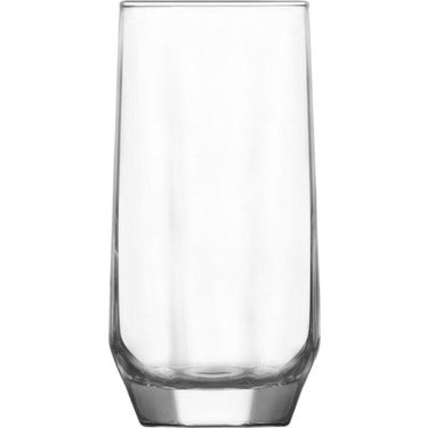 DIAMOND LONG DRINK GLASS 385 cc (13 oz) 6 Pcs Set - Hakan Makes Kitchens Smile