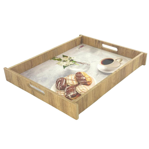 WOODEN SERVICE TRAY BIG 33 cm * 42 cm (13" * 16.5") - Hakan Makes Kitchens Smile