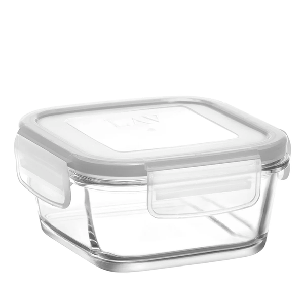 FOOD CONTAINER & LOCKED LID 375 cc (12 3/4 oz) 1 Pcs (12 in Box) - Hakan Makes Kitchens Smile