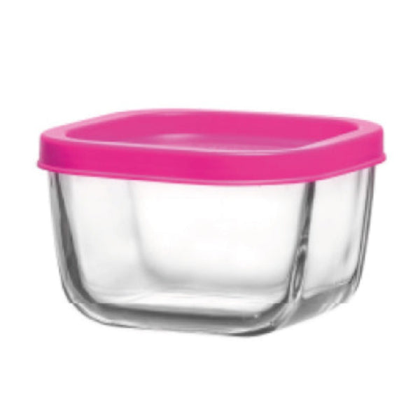 CUBE FOOD CONTAINER WITH LID 270 cc (9.1 oz) 4 Pcs Set - Hakan Makes Kitchens Smile