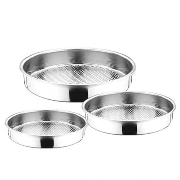 CIG KOFTE TRAY STAINLESS STEEL 3 PCS - Hakan Makes Kitchens Smile