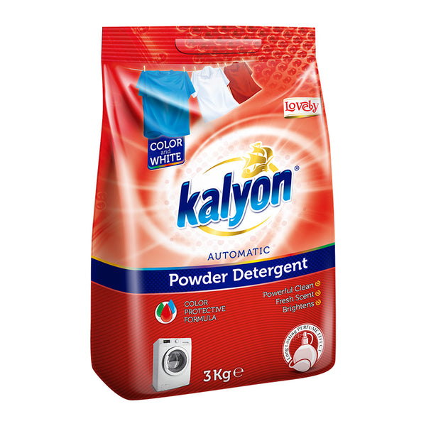 KALYON POWDER DETERGENT LOVELY / 3 KG (6.6 LBS) - Hakan Makes Kitchens Smile