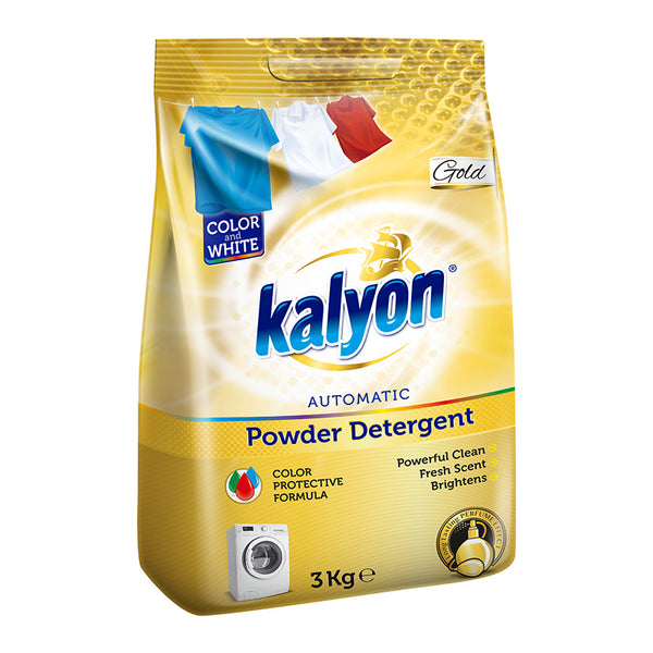 KALYON POWDER DETERGENT GOLD / 3 KG (6.6 LBS) - Hakan Makes Kitchens Smile