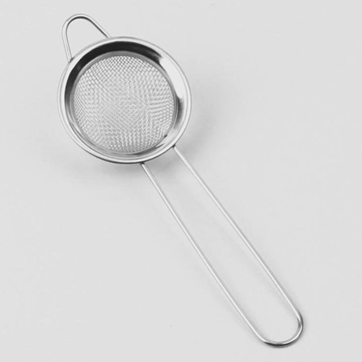 TEA STRAINER STAINLESS WITH HANDLE - Hakan Makes Kitchens Smile