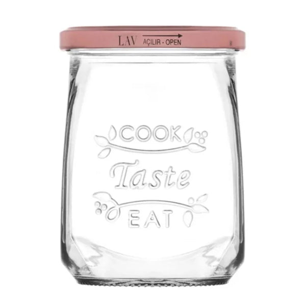 TASTY JAR 550 cc (18.6 oz) 110 x 82 mm (4.3" x 3.2") 1 Pcs - Hakan Makes Kitchens Smile