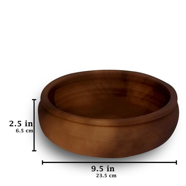 CLAY PAN DOUBLE BAKED SMALL 23.5 x 6.5 cm (9.5" x 2.5") - Hakan Makes Kitchens Smile