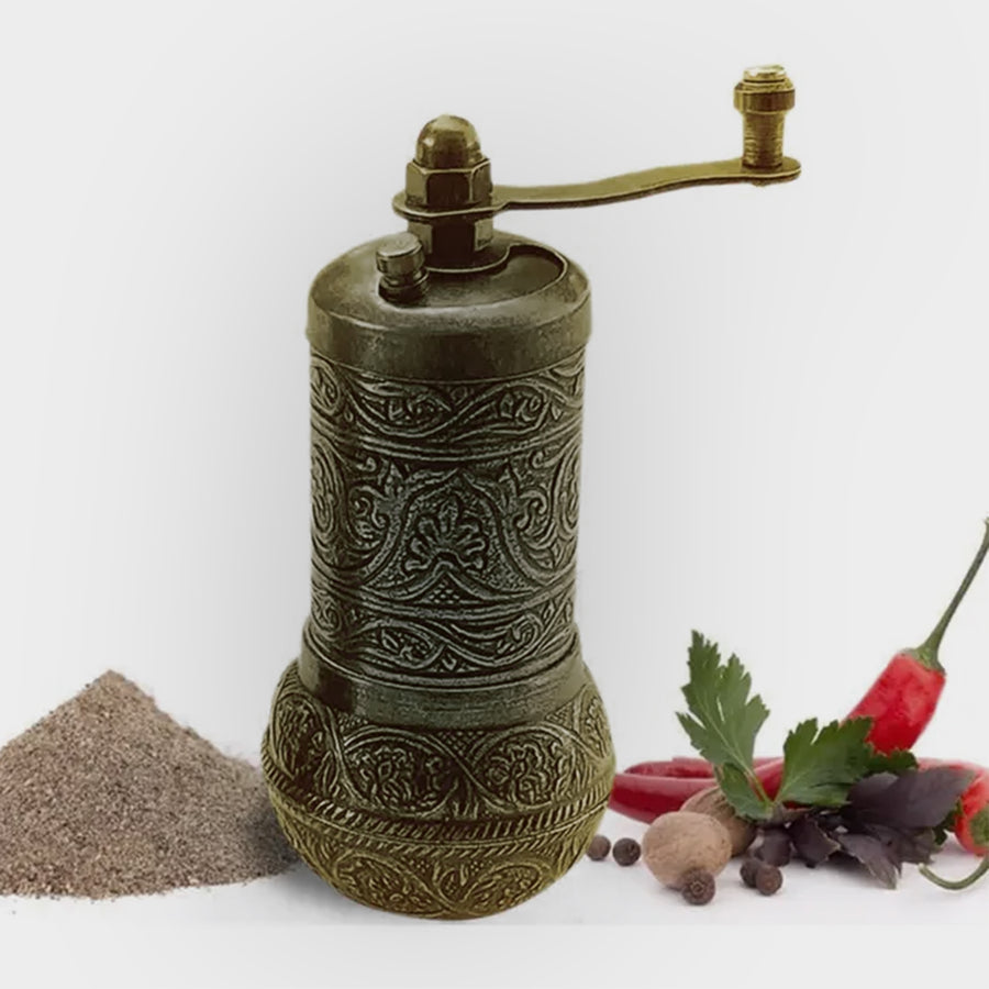 COPPER ZINC GRINDER ANTIQUE YELLOW