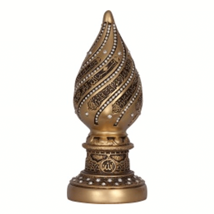 SOUVENIR PINE CONE GOLD-SILVER-NACRE-COPPER 19 x 8 cm (7.48" x 3.15")