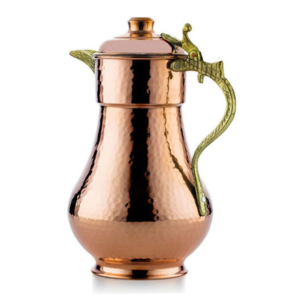 COPPER TRMN PITCHER WITH LID - Hakan Makes Kitchens Smile