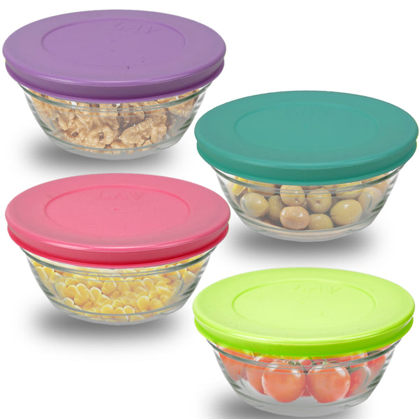 MASTER FOOD CONTAINER & LID 250 cc (8.5 oz) 4 Pcs Set - Hakan Makes Kitchens Smile