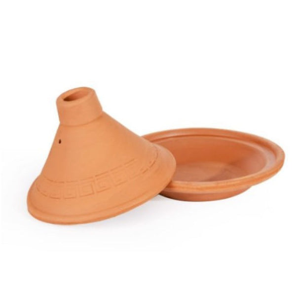 Hakan Handmade Clay Pot, Lid, Unglazed, Small, 2.6 qt, 2.5 L H9304